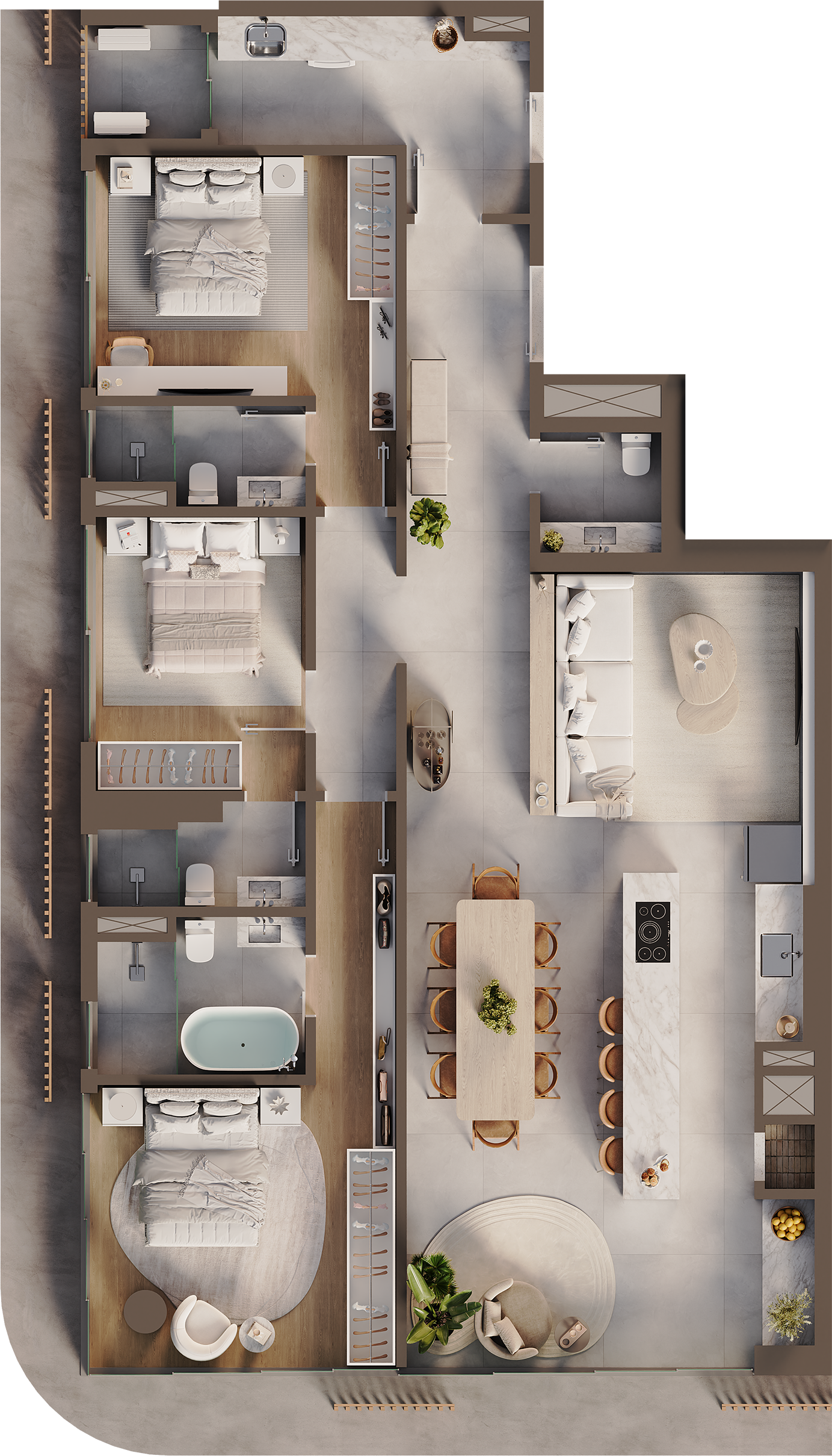 Atrani Tipo 01 — 136 m²